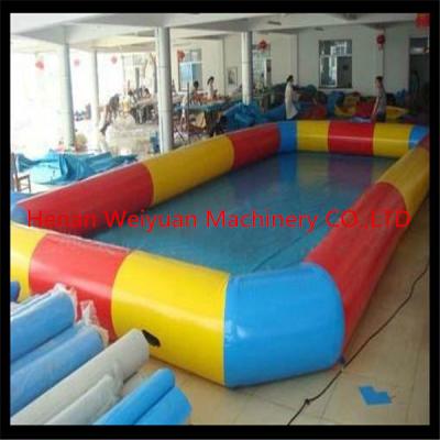 China high quality 8*8m Customzied PVC0.9  wholesale square inflatable pool,colorful inflatable swimming pool for sale