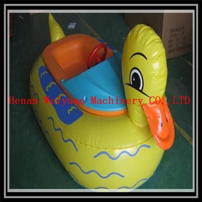 China safety belt  electric inflatable white swan and duck bumper boat for kids for sale