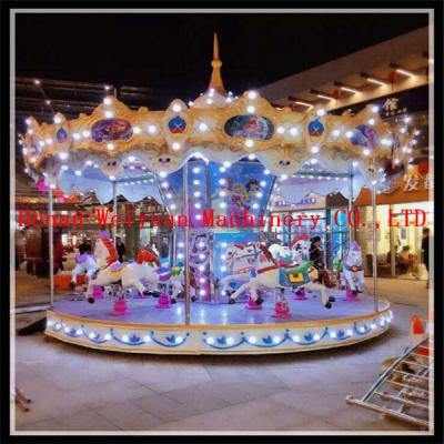 China Top China fun equipment Amusement park rides 18 seats rotary luxury carousel horses for sale for sale