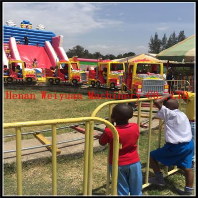 China new desighed 4 cabins 16 seats  big truck shape amusement outdoor equipment kids electric train for sale