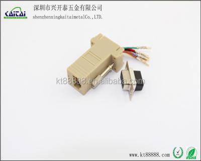 China Power d sub RJ11 to rs232 9p male. rj12 to rs232 adapter for sale