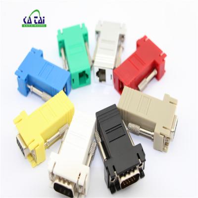 China The rj45 power vga to vga connector to rj45 adapter for computer for sale