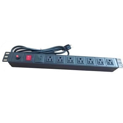 China Factory Direct Supply USA Standard Floor Expand Protector Over Load Protection Powered Socket Outlet PDU/Rack PDU for sale