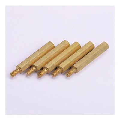 China Brass Custom Printed Quality Yellow Cost-Effective Hex Studs Non-Standard Popular Hex Studs for sale