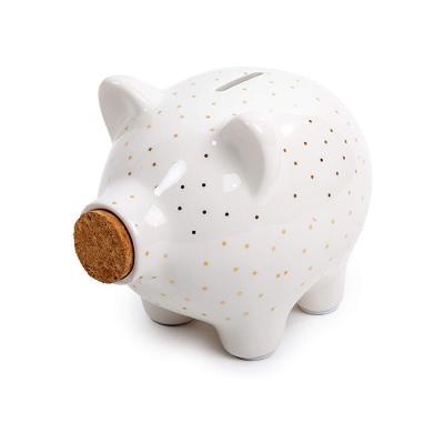 China Piggy Bank Children Kids Gifts Wooden Nose Points Pig Shaped Vintage Fancy Fake Money Piggy Bank For Coins for sale