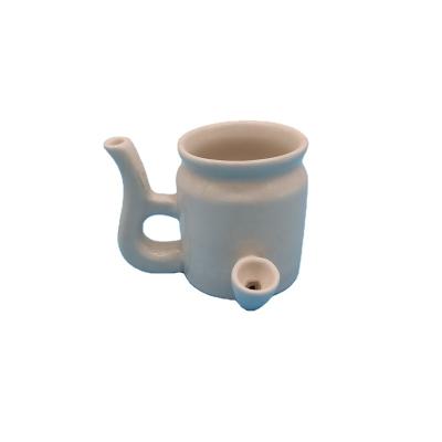 China Europe factory direct sale original white china custom small mini ceramic smoking pipe coffee mug for sale