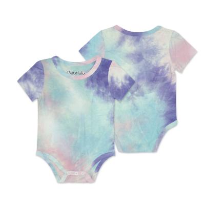 China Breathble Comfy Whole Sale Tie Dye Baby Boy Tie Dye Romper Custom Clothes Kids Clothing Outfits Kids Clothes for sale