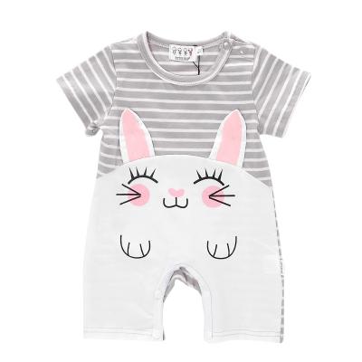 China Adorable 100% Cotton Animal Newborn Baby Design Newborn Baby Clothes Baby Romper Clothing for sale