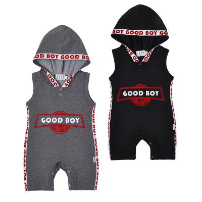 China Toddler Jumpsuit USA Style 0-24 Months Hooded Sleeves Rompers Supplier for sale