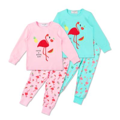 China Petelulu Home Wear Breathable Baby Clothes 95% Cotton and 5% Spandex Kids Suits Children Pajamas 2-10 Years Old for sale