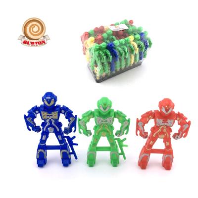 China New Promotional Toy Candy Robot Toy With Gun Toy Promotional Toys Robot Toy for sale