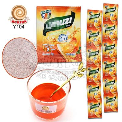 China Low fat orange flavor instant fruit powder for water 2L for sale