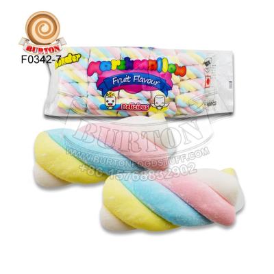 China Natural Halal Natural Short Twist Marshmallow Fruity Marshmallow for sale