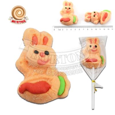 China Natural Natural Halal Cotton Candy Bunny Shape Soft Fruity Marshmallow for sale