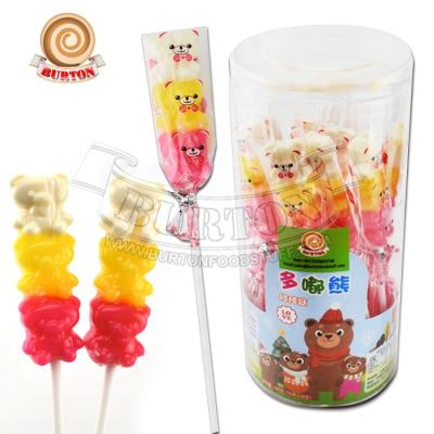 China Natural Lollipop Shape Natural Fruit Flavor Stick Hard Sweet Candy for sale