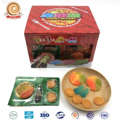 China Natural Natural Fast Food Burger Pizza Sweet Gummy Candy for sale