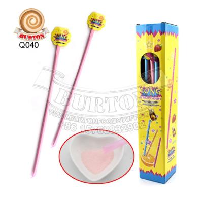 China Halal Glucose Glucose Sour Candy Long Suck Stick CC Stick Powder Candy for sale