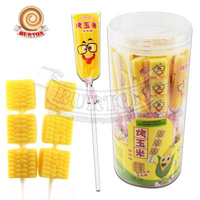 China Good Taste Natural Natural Halal Lollipop Corn Bar Hard Sweet Candy Wholesale for sale