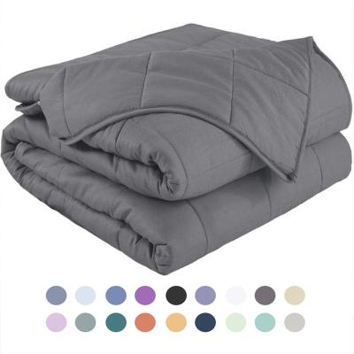 China Non-Toxic Cotton Kids Cooling Comfortable Bamboo Adult Weighted Blanket Custom Heavy Blanket for sale