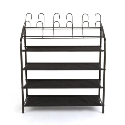 China (Size) WEHGJK Adjustable Nonwoven Fabric Shoe Rack Space Saving Shoe Rack for sale