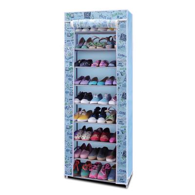 China Shoe Rack Oxfords Cloth 30 Pairs High Shoe Rack for sale