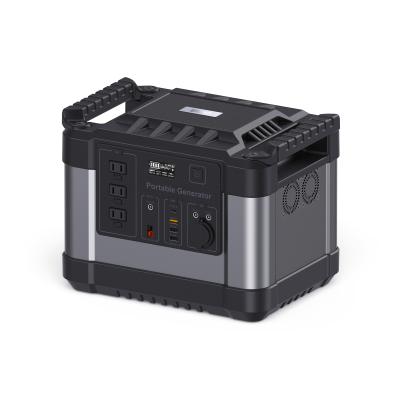 China Large capacity 1500w 1500w home lithium generator solar power station portable with pure sine wave output for sale