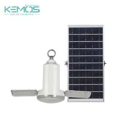 China Home Energy Saving Portable Solar Light 18w 24w 36w Indoor Outdoor Double Wings Folding Pendant Light With Remote Control for sale