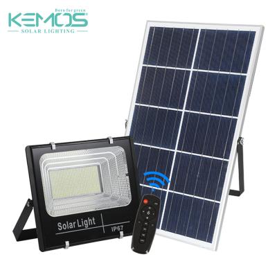 China Garden Most Powerful 100w 6500k IP66 Waterproof Garden Led Wall Light Solar Powered Outdoor Solar Flood Light for sale