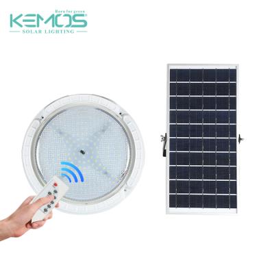 China Modern Waterproof Fixtures IP44 Round Ceiling Solar With Remote Control Led Lights for sale