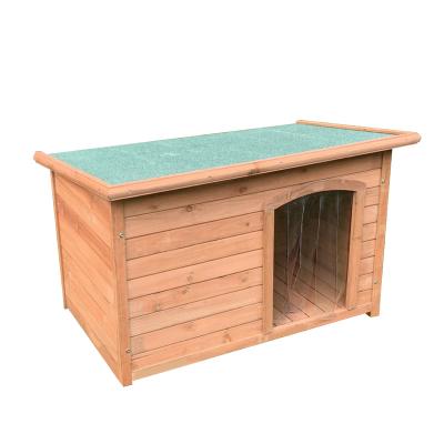 China Cheap Sustainable Box Shape Fir Wood Outdoor Kennel Cages Portable Pet Houses for sale