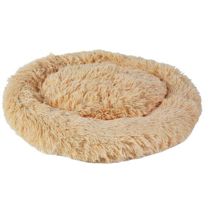 China Winter Breathable Soft High Quality Comfortable Cushion Around Cozy Soothing Pet Bed for sale