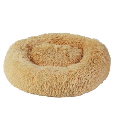 China Professional Manufacturer Breathable Polyester Material Soft Cat Round Luxury Pet Bed for sale