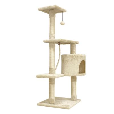 China Import And Export Quality Multilevel Climbing Sustainable Indoor Frame Cat Tree House for sale