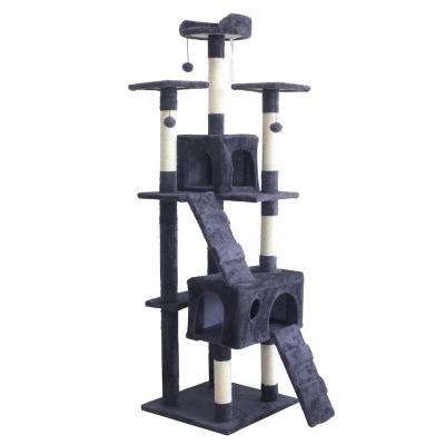 China Cat Tree Integrated Natural Safety Sustainable Multifunctional High Quality Toys House for sale