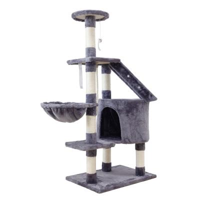 China Viable Kittens Play and Rest Multi-Level Activity Cat Tree House Tower for sale