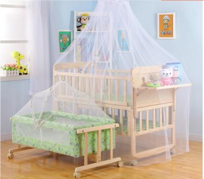 China Baby Furniture Baby Bedding Set Adjustable Wooden Hutch / Crib Hutch /baby rocking crib for sale