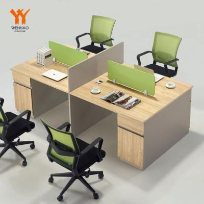 China Other factory wholesale 2 seater office partition style office single compartment for 4 person for sale