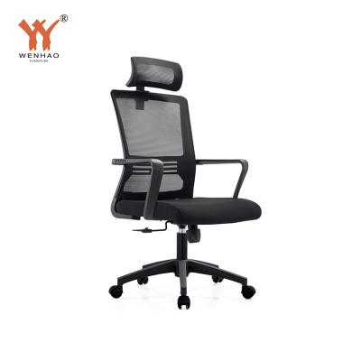 China Modern Executive Boss Ergonomic Mesh Office Chair Adjustable Fabric Swivel Black Highback Office Chair Factory Direct Selling for sale