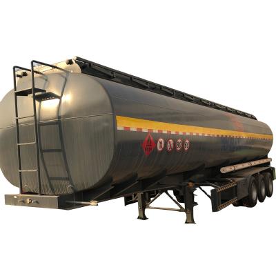 China Brand New 3 Axle 54000L Fuel Tank Trailer Truck Semi Trailer With 12 Tires Transport Gasoline Diesel High Performance DOT CCC for sale