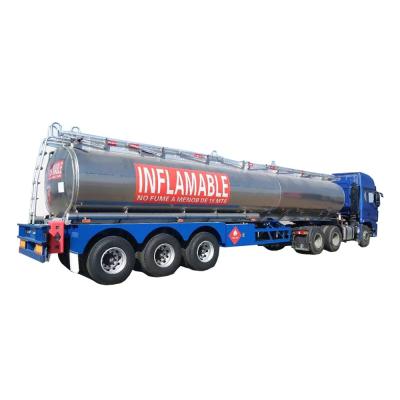 China Carbon steel 3 axles oil tank trailer 40000 liters 45000 liters 50000 liters fuel tank semi trailer for sale for sale