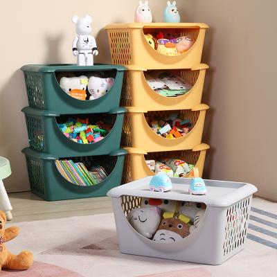 China Colorful Bathroom Stocked Toy Organizer Plastic Storage Box 4 Tier Serving Rack With Lid for sale