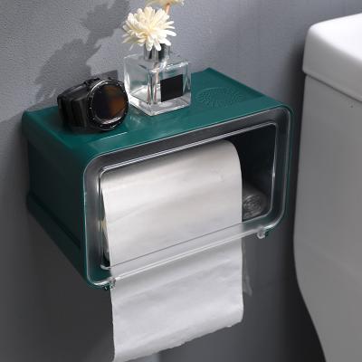 China Minimalist Waterproof Plastic Cardboard Desktop Seal Box Household Tissue Wet Storage Box for sale