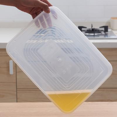 China Plastic Freshness Storage Dumpling Boxes Food Storage Containers With Lids Airtight Leak Proof Transparent Packaging Container for sale