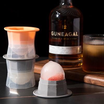 China Stored Whiskey Ice Hockey Mold Improve TPR Ball High Quality Ice Taste Maker Silicone 1pcs Ice Tray Plastic Drinks Partner for sale