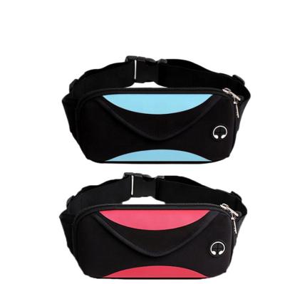 China Custom Water Proof OEM Logo Women Waist Bag Girls Running Belt Waist Bag for sale