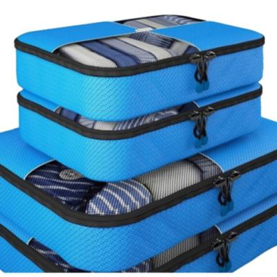 China Waterproof Packing Cubes In Daily Life Travel Bag Organizer Customized Duffel Compression Bags 4sets for sale