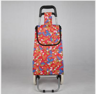 China Shopping Printing Climbing Trolley Shopping Handbag For Elderly for sale