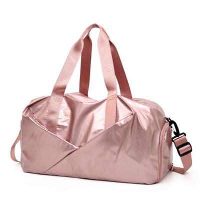 China Portable Pink Women Gym Tote Bag Custom Sport Bag OEM Waterproof Sports Backpack for sale