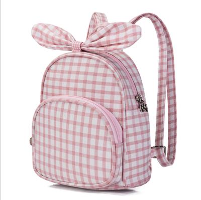 China Cute Solar Panel Bow Pink School Bags Custom Kids Backpack For Student for sale