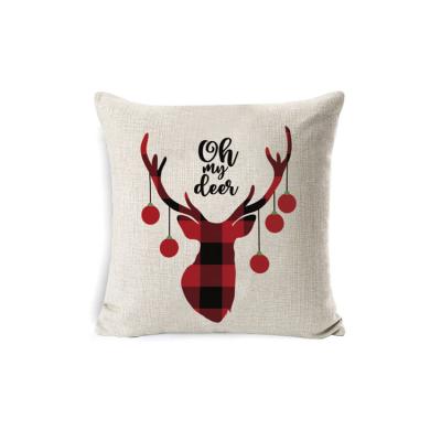 China Merry Christmas Anti-Static Decorative Pillow Back Cushion for sale